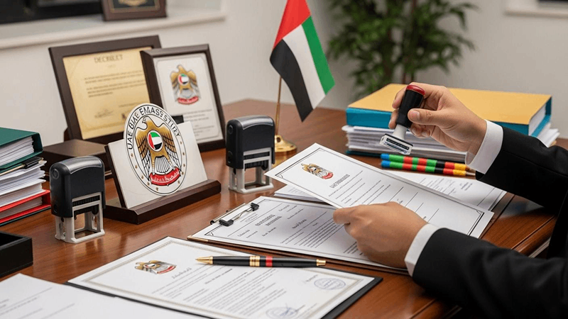 اهمیت تایید مدارک در سفارت امارات